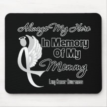 Always My Hero In Memory Mummy - Lung Cancer Mousemat