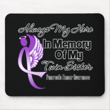 Always My Hero In Memory Twin Sister - Pancreatic Mousepads