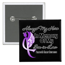 Always My Hero Son-in-Law - Pancreatic Cancer Pin