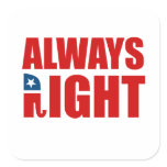 ALWAYS RIGHT stickers