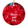 Always with God! hanging ornaments Red Rhodies