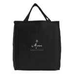 Alyssa Name With Greek Meaning Black embroidered bags