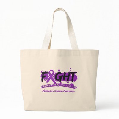 Alzheimer’s Disease FIGHT Supporting My Cause Bags by giftsforawareness