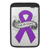 Alzheimer’s Disease Find A Cure Ribbon Sleeve For MacBook Air