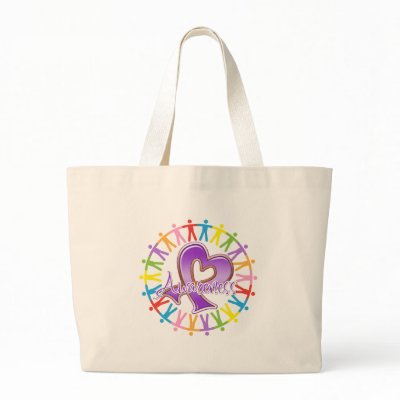 Alzheimer’s Disease Unite in Awareness Canvas Bags by giftsforawareness