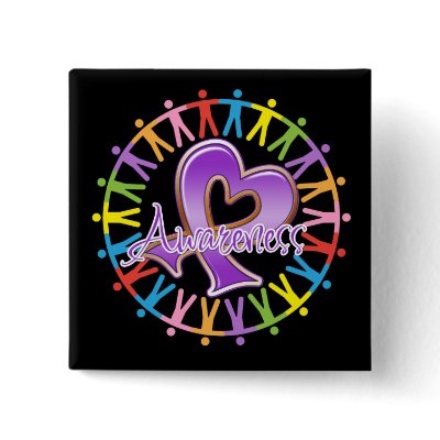 Alzheimer’s Disease Unite in Awareness Pinback Buttons by giftsforawareness