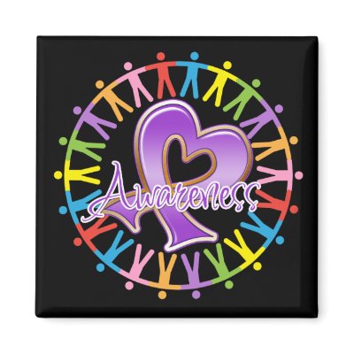 Alzheimer’s Disease Unite in Awareness Fridge Magnet by giftsforawareness