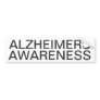 Alzheimers Awareness Bumper Sticker