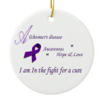 Alzheimer's awareness Photo Ornament