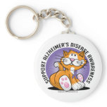 Alzheimers Cat Key Chains