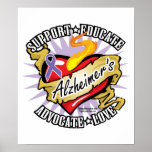 Alzheimers Classic Heart posters