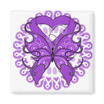 Alzheimers Disease Butterfly Circle of Ribbons