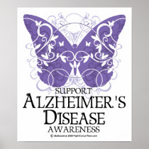 Alzheimer's Disease Butterfly Posters