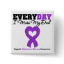 Alzheimer's Disease Every Day I Miss My Dad Pins