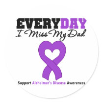 Alzheimer's Disease Every Day I Miss My Dad Sticker