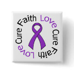 Alzheimer's Disease Faith Love Cure Pinback Buttons