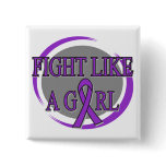 Alzheimers Disease Fight Like A Girl Circular Pins