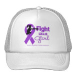 Alzheimers Disease Fight Like A Girl Knock Out Trucker Hat