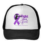 Alzheimers Disease Fight Like A Girl Knock Out Mesh Hat