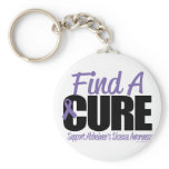 Alzheimer's Disease Find A Cure Key Chains