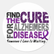 ALZHEIMERS DISEASE Find The Cure 1 Sticker