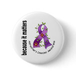 Alzheimers Disease Flower Ribbon 3