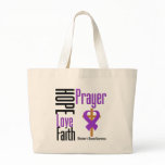 Alzheimers Disease Hope Love Faith Prayer Canvas Bags