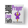 Alzheimers Disease Hope Love Faith Prayer Button