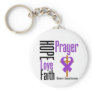 Alzheimers Disease Hope Love Faith Prayer Key Chain