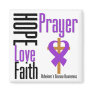Alzheimers Disease Hope Love Faith Prayer Refrigerator Magnet