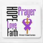 Alzheimers Disease Hope Love Faith Prayer mousepads