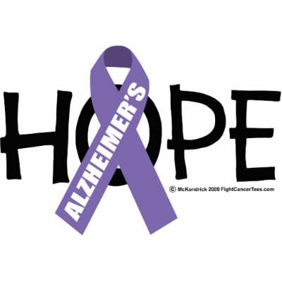 Alzheimer's Disease Hope Cut Out by fightcancertees