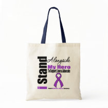 Alzheimers Disease I Stand Alongside My Hero Tote Bag