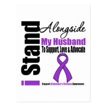 Alzheimers Disease I Stand Alongside My Husband Post Cards