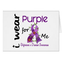 Alzheimers Disease I Wear Purple For ME 43 Cards