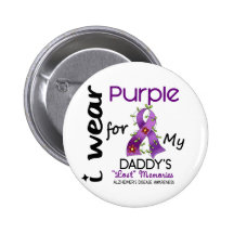 Alzheimers Disease I Wear Purple For My Daddy 43 Pin