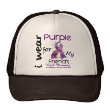 Alzheimers Disease I Wear Purple For My Friend 43 Trucker Hats