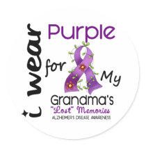 Alzheimers Disease I Wear Purple For My Grandma 43
