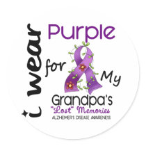 Alzheimers Disease I Wear Purple For My Grandpa 43