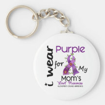 Alzheimers Disease I Wear Purple For My Mum 43 Key Chains