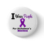 Alzheimer's Disease Purple Ribbon Awareness Pin