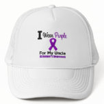 Alzheimer's Disease Purple Ribbon Uncle Hat