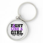 Alzheimers Disease Sporty Fight Like a Girl Key Chains