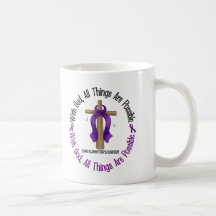 Alzheimer's Disease WITH GOD CROSS 1 Mugs