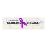 Alzheimer's Inspirational Words bumper stickers
