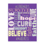 Alzheimer's Inspirational Words Postcard