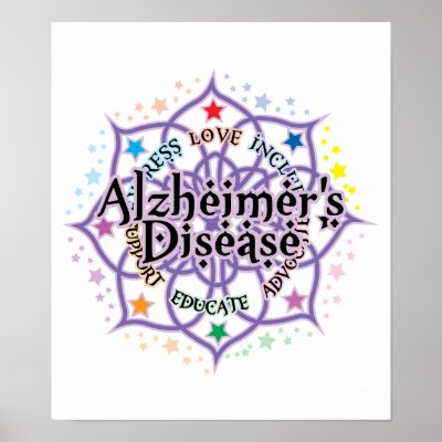 Alzheimers Lotus Posters by fightcancertees