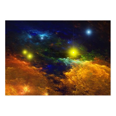 Am-No-Tanabata-Hime Nebula Business Cards by Teknowizard