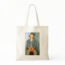 Amadeo Modigliani - Junger Bauer 1918 Canvas Bag