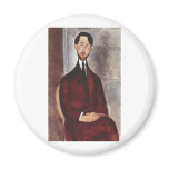 Amadeo Modigliani Porträt d Léopold Zborowski 1916 Refrigerator Magnets